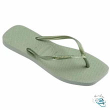 Havaianas Slim Square Flip-Flop Sandal, Modern Square Toe, Original Women's - Green - View 3