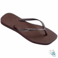 Havaianas Slim Square Flip-Flop Sandal, Modern Square Toe, Original Women's - Cà phê nâu - Xem 3