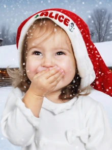 قبعات عيد الميلاد المخصصة للأطفال والبالغين - قبعات بابا نويل المخصصة مناسبة للأولاد والبنات والعائلات، لوازم هدايا عيد الميلاد - الأحمر - مشاهدة 4