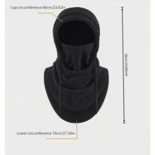 Fashionable Autumn And Winter Warm Fleece Men's And Women's Protective Head And Neck, Black, White, Khaki, Pink Protective Mouth And Nose Hat, Head Cover, Neck Cap, Motorcycle, Bicycle, Windproof Sports Scarf, Hat, Face Mask