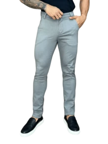 Urban Zone Jeans Men's Sport Slim Twill Social Style Sport Slim Denim Pants - 灰色 - 查看 3