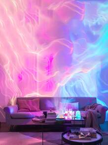 LED Northern Lights Projection Lamp, Suitable For School Opening Season/Festival Gifts. It's Extremely Thoughtful. The Gentle Single-Color Aurora Slowly Flows, Like Bringing The Real Northern Night Sky Into Your Home. The Dynamic Multi-Color Waves Alternate And Change, As If You Were Standing Beneath The Twinkling Starry Sky, Making Every Ordinary Moment Filled With Immersive Light And Shadow Surprises!