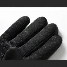 1 par de guantes gruesos y cálidos de invierno para hombres y mujeres, con forro polar grueso, a prueba de viento, frío y agua, para ciclismo y esquí