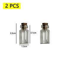 30/20/15 Pcs Beautiful Mini Clear Glass Bottles With Cork Stoppers,Spice Message Vials, DIY Wishing Bottles, Small Empty Drifting Jars,Mini Containers,For Drifting, Wishing, Candy Storage, Crystal & Gravel Decoration, Round Glass Vials, For Birthday,Wedding Party,Home Decoration Favors,Art Crafts, Wedding Party Favors, Home Decor