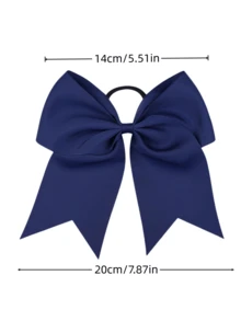 1-20 件儿童发饰，简约蝴蝶结发圈，8 英寸丝带飘带弹性发带，适合日常使用