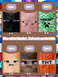 Minecraft 마인크래프트 게임 주변기기 생일 파티 선물, 높은 외관 수준, 사무실 점심시간 담요