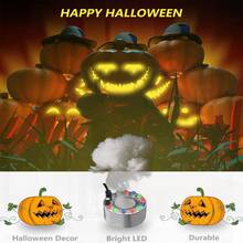 Alizzy 12 LED Ultrasonic Mist Maker With Super Upgraded Splash Guard, Indoor Fountain Water Feature Halloween Cauldron Mini Fog Machine, Air Humidifier Portable Reptile Fogger