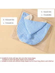 1pc Bird Costume, Bird Cape, Thick Bird Jacket, Bird Diaper, Parrot Dress, Tiger Peony With Diaper Flight Suit, Suitable For Birds Weighing 0.01kg-0.18kg, Random Button Color. New Christmas Costumes Arrived! - Multicolor - View 8