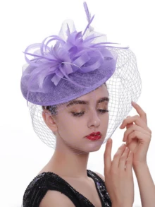 1Pc Ffascinators Hats For Women Fancy Tea Party Hats 2024 Elegant 1950s Kentucky Derby Hats Feather Hair Clip For Bride Wedding Party Birdcage Veil Headband Flower 1920s Headpiece For Horse Race Vintage Bridgerton Fedora Beret Hats 50s Outfit Church Hats Black Veil For Funeral 1940s Dresses Victorian Hat Pillbox Hats Lolita Accessories For Women Girl Birthday Mother's Day Halloween Christmas Gift - Style a - View 16