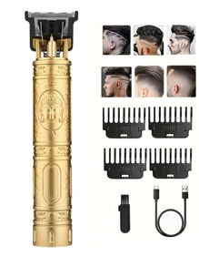 Hair Clipper Electric Pusher Haircut Machine Electric Clipper Oil Head Carving Razor For Bald Head Haircut Fast Charging Portable Hair Clipper Multifunctional Household Electric Clipper New Professional Engraving Hair Clipper
