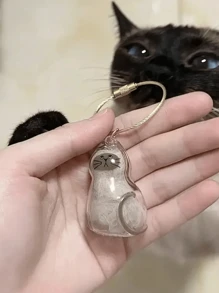 1 Keychain Cat Hair Collector Is Suitable For Kittens And Puppies, Suitable For Commemorating Cat And Dog Hair, Key Pendants, Pet Hair Souvenirs, Keychains, Backpacks, School Bags, Mobile Phone Chains