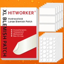 Adesivos de hidrogel para acne, tamanho grande, 195/390 unidades/caixa, adesivos de limpeza profunda para acne, cobertura eficaz para manchas de acne, presentes para cuidados com a pele para homens e mulheres, presentes de Halloween