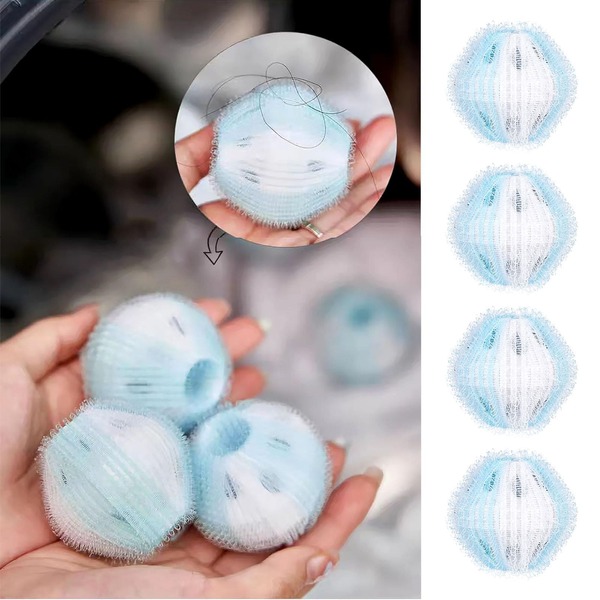 Pet Hair Remover Washing Machine Balls, Fluffy Laundry Balls - Non-Stick, Washing Machine Cleaning Balls, Reusable And Durable Lint Collector, Keep Clothes And Bedding Lint-Free, A Must-Have For Pet Owners - Enhance Your Laundry Experience