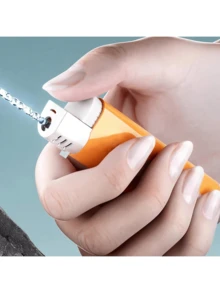 Creative Prank - Water Squirt Lighter Toy - Fun Gag Gift For Parties, Halloween And Christmas - Orange And White Design - Novelty Water Squirt Lighter - Suitable For Pranks And Entertainment - Water Toy - Multicolor - View 6