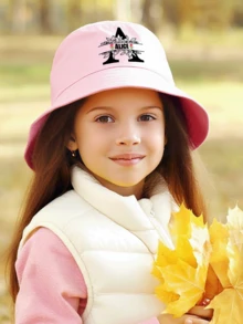 Mũ xô cá nhân hóa, Mũ in tên bé gái tùy chỉnh, Mũ xô thêu, Mũ tùy chỉnh, Mũ đi bộ đường dài, Mũ chống nắng cá nhân, Mũ cắm trại, Mũ mùa hè, Mũ chống nắng du lịch - Mũ xô màu hồng - Xem 3