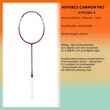 LI-NING AXFORCE CANNON PRO (4U) Series Badminton Racquet – Offensive-Oriented Advanced Single Racquet, High-Composite Density Shock-Absorbing System, High-Rigidity Carbon Fiber, Weight 80-85 Grams, Models AYPU081 & AYPU083