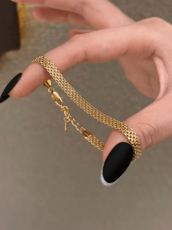 1pc Simple Vintage Bracelet For Women 925 Sterling Silver Fine Ladies Jewelry Gift Party Gift Birthday Gift Daily Wear