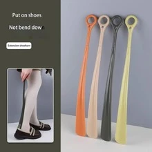 1 件长柄鞋拔，便携式提鞋器，适用于孕妇、老年人，方便穿鞋辅助工具