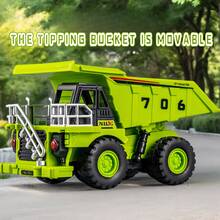儿童仿真重工矿车惯性翻斗车玩具沙石车模型男孩卡车自卸工程车