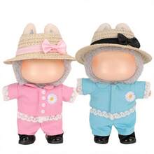 2pcs 17CM Fabric Doll Hats, Cute Gentleman Style, Suitable For 1st, 2nd, 3rd Generation Dolls - LBB-0038 - View 3