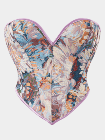 New Matte Black Strapless Tight Fit Bustier Top For Women, Sexy Shapewear