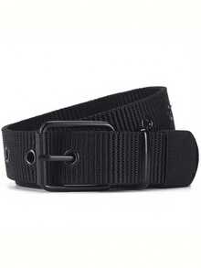 1pc Men's Nylon Breathable Canvas Belt With Tactical Military Buckle, Suitable For Teen Summer Casual Outdoor Athletic Or Vacation Travel Or Graduation Gifts Or Birthday Dress Accessories Or Daily Wear School