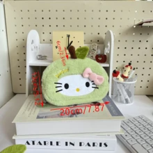 Sanrio 1pc Sanrio For Hello Kitty Large Pencil Case - Stylish Canvas Stationery Organizer With Zipper, Multi-Functional For Coins And Cosmetics, Office Supplies, Cute School Supplies, Playful Design, Secure Zipper Closure,Cosmetic Bag