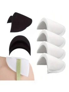 1对肩垫外套防滑肩衣海绵肩衬加厚插片可拆卸无缝女式肩垫 - 彩色 - 查看 12