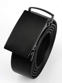 Men's Leather Belt With Automatic Metal Ratchet Buckle – Casual And Functional For Students And Everyday Use KITS 1/2/ - 隨機顏色 - 查看 6