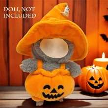 Vestido de calabaza para muñeca de 17 cm, disfraz de Halloween para muñeca Generación 1 y 2 (solo ropa)