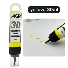 造型膏金色 3D 纹理膏，适合艺术家使用 - 7 种鲜艳颜色，易于使用的雕刻和线条绘画凝胶，非常适合 DIY 工艺品、艺术项目、万圣节和圣诞节礼物、绘画用品