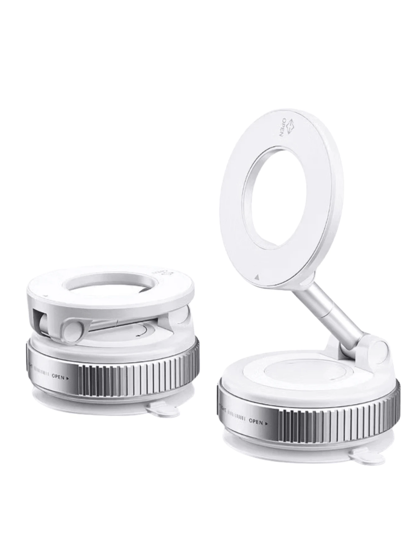 Strong Magnetic Car Phone Holder With Foldable Design - 白色 - 查看 1