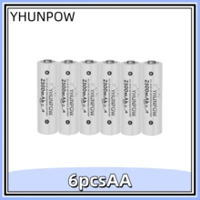 YHUNPOW - Rechargeable Ni-MH Batteries, 1.2V, AA 2500mAh/AAA 950mAh Options, Suitable For Remote Controls, Toy Cars, Game Controllers, And More - AA - View 15