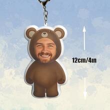 Customized Photo Keychain, Cute Double-Sided Printed Pillow Keychain, Creative DIY Mini Bag Pendant, Essential Gift For Family And Friends, Christmas Gift - Multicolor - View 11