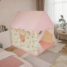 Portable 1-Person Indoor/Outdoor Princess Playhouse Tent, Dreamlike Castle Tent For Kids, Lovely Birthday Gift - Pink - View 2