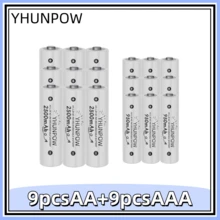 YHUNPOW - Rechargeable Ni-MH Batteries, 1.2V, AA 2500mAh/AAA 950mAh Options, Suitable For Remote Controls, Toy Cars, Game Controllers, And More - AAA - View 12