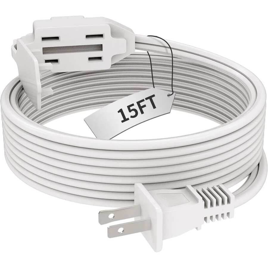 Extensión Eléctrica Doméstica, 5 M, Blanca,multicontacto - Blanco - Ver 1