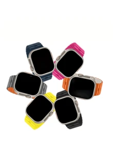 1 件男女通用海洋户外运动硅胶防水腕带,兼容 表带 42/44/45/46/49 毫米,兼容 Series Ultra/SE/10/9/8/7/6/5/4/3/2/1,智能手表表带配件(圣诞礼物准备) - 42mm(Series 123)/44/45/46/49mm - 查看 3