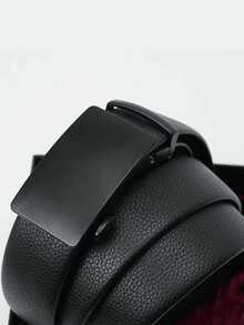 Men's Leather Belt With Automatic Metal Ratchet Buckle – Casual And Functional For Students And Everyday Use KITS 1/2/ - 鏽棕色 - 查看 5