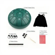 1 件 6 英寸 11 音符 C 大调钢舌鼓，空灵鼓，声音疗愈鼓，打击乐器，生日礼物，圣诞节礼物，万圣节礼物，平安夜礼物，完美礼物 - 彩色 - 查看 2