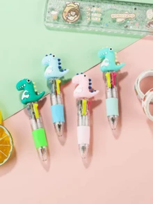 Set de 12 bolígrafos retráctiles de unicornio - Tonos coloridos, pastel, con detalles brillantes, punta media, material de plástico, ideal para papelería y manualidades, diseño novedoso, adecuado para útiles escolares, esencial para volver a la escuela - Multicolor - Ver 6