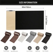 Cinta adhesiva de 3.1 pulgadas x 60 pulgadas para reparación, opciones de multicolor, patrón de grietas, apta para muebles, sofás, asientos de coche, sillas de oficina, kit de reparación