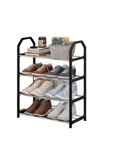 Sapateira 4 Andares Organizador de Sapatos Tênis 8 Pares Desmontável Quarto
