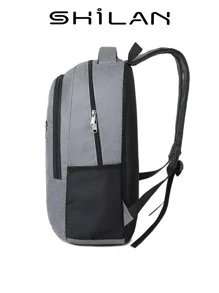 男士休闲百搭实用时尚背包，全新设计 - 淺灰色 - 查看 5