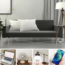 Extensión Eléctrica Doméstica, 5 M, Blanca,multicontacto - Blanco - Ver 7