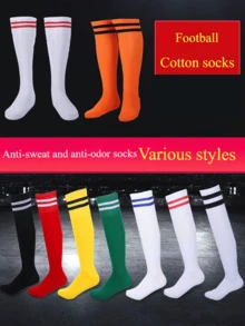 Kids' Soccer Socks - Non-Slip Long Tube/Over-The-Knee Athletic Socks For Boys & Girls | Anti-Slip Sports Socks For Football Games