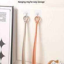 1 件长柄鞋拔，便携式提鞋器，适用于孕妇、老年人，方便穿鞋辅助工具