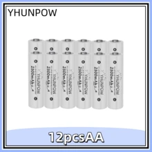 YHUNPOW - Rechargeable Ni-MH Batteries, 1.2V, AA 2500mAh/AAA 950mAh Options, Suitable For Remote Controls, Toy Cars, Game Controllers, And More - AA - View 12