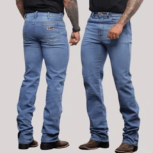 Men's Country Jeans Traditional Cowboy Rodeo Cowboy Pants With Spandex Premium Fabric Reinforced Western - 傳統男士鄉村輕便 - 查看 4