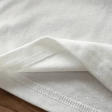 Men's Oversized T-Shirt (Overtec) Printed Never Mind Smile 362 100% Cotton Blouse Premium Fabric Comfortable Modinha Ginga - 白色 - 查看 3